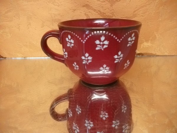 Kaffee Obertasse von Pfalzkeramik Anja rot